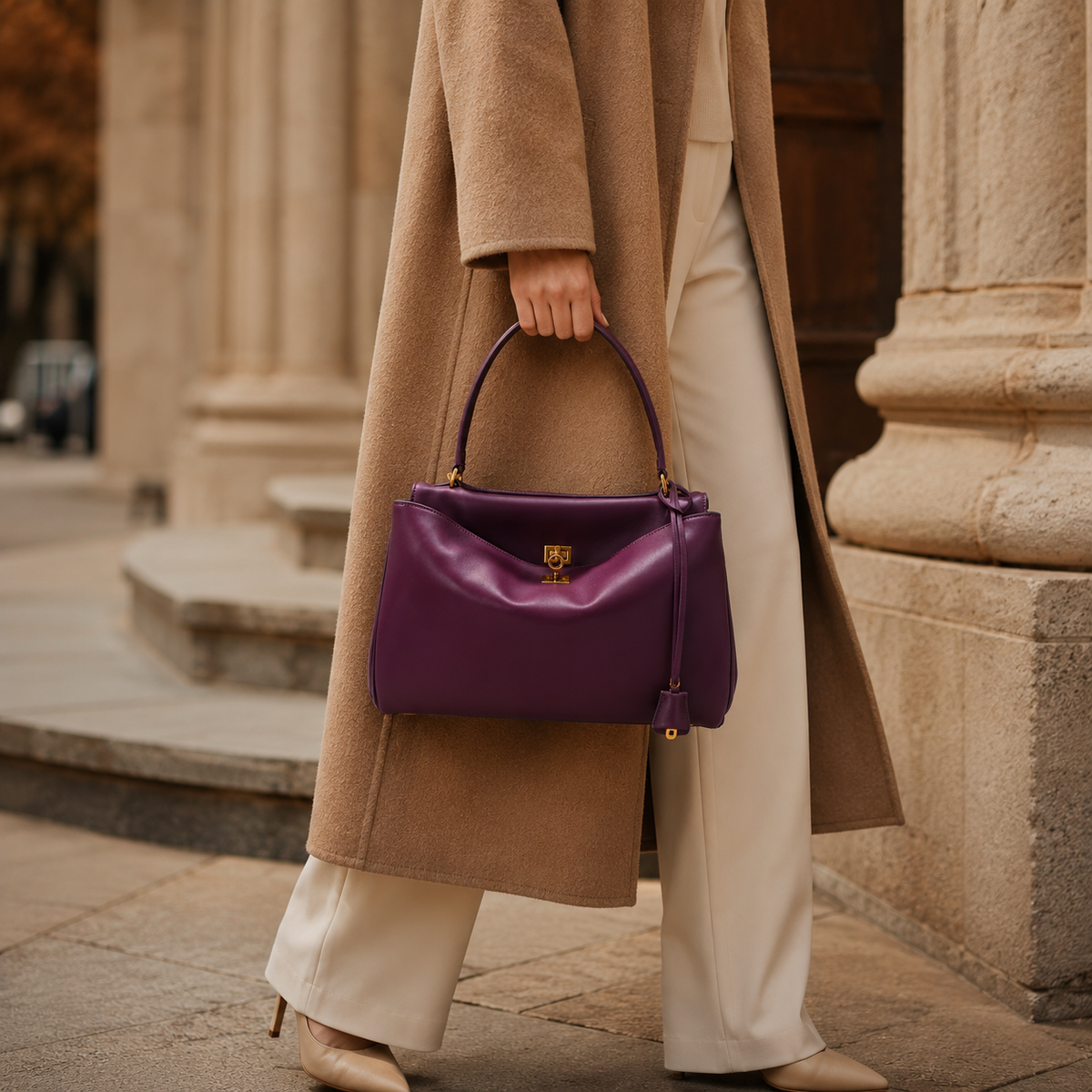 Geneva Leather Tote Bag