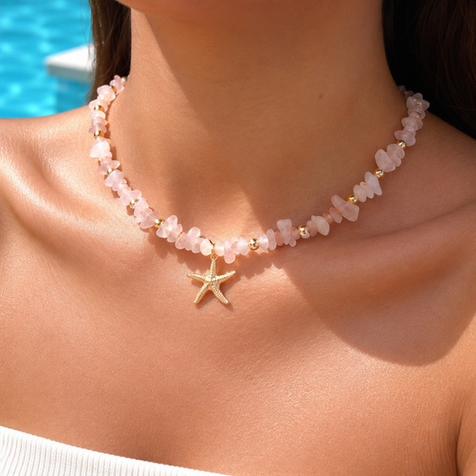 Pink Starfish Κολιέ